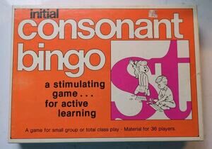 Vintage Initial Consonant Bingo Game by Trend Enterprises